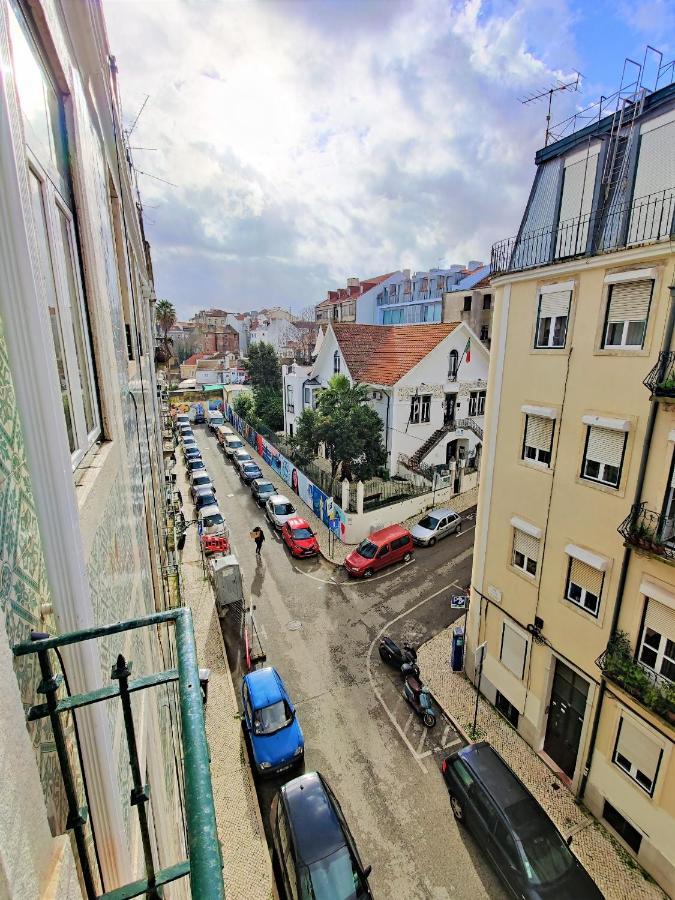 White & Blue Vintage Home In Graca Lisboa المظهر الخارجي الصورة