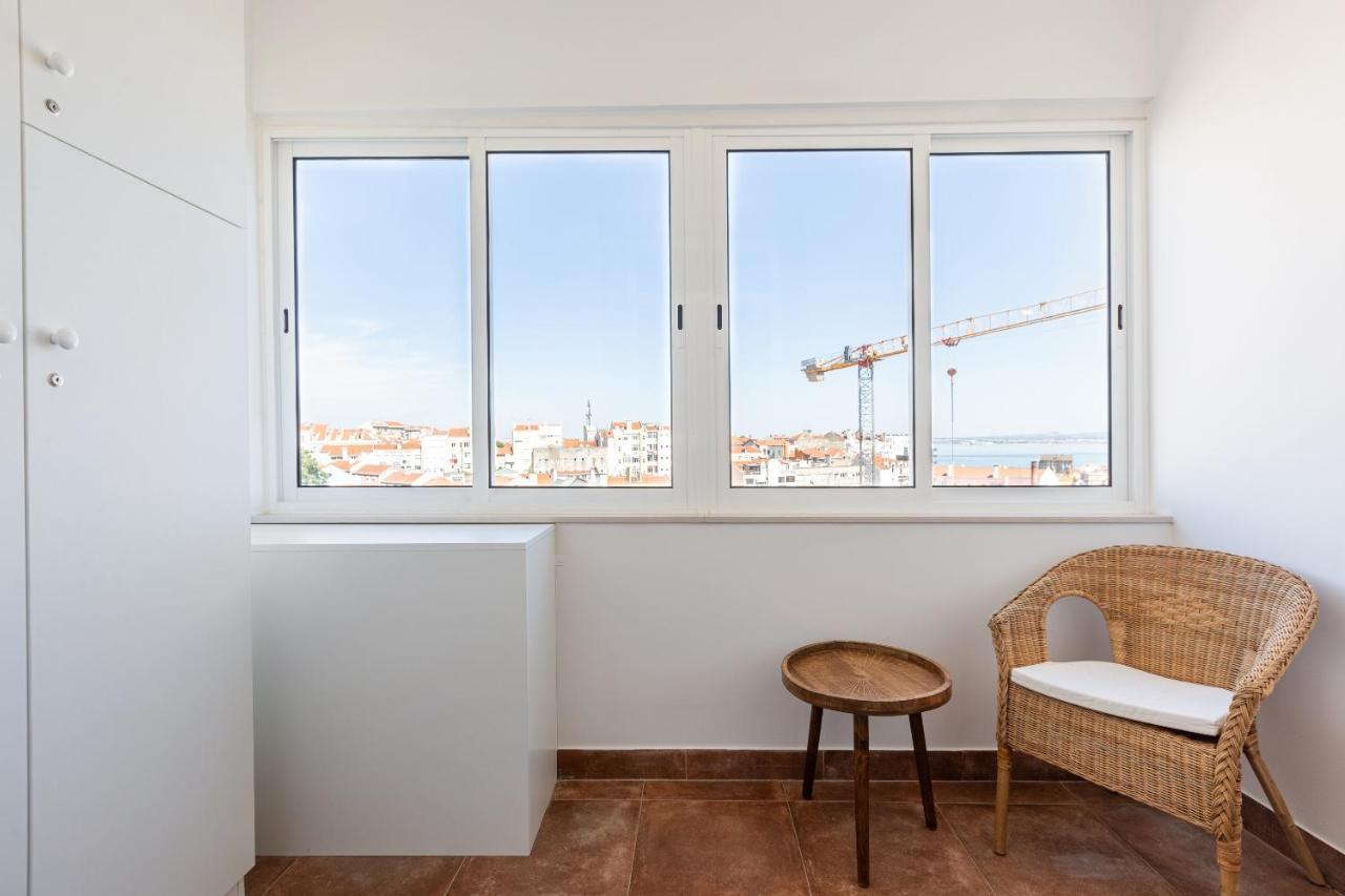 White & Blue Vintage Home In Graca Lisboa المظهر الخارجي الصورة